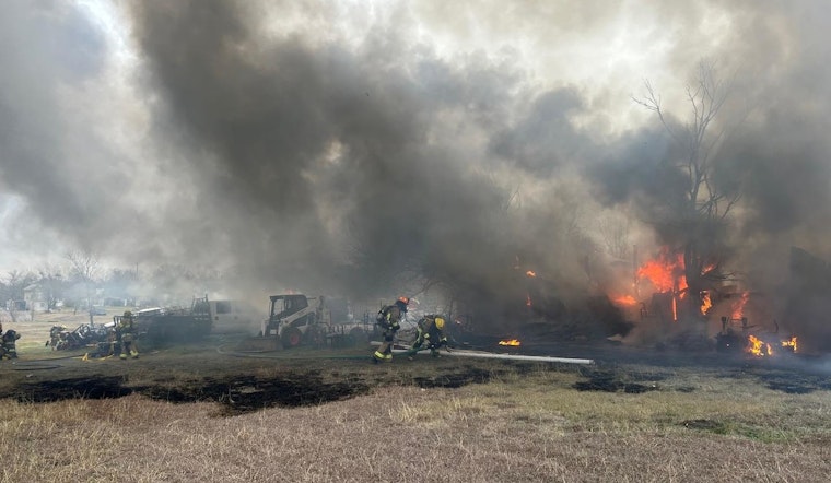 Firefighters Quell Major Blaze at Travis County Landscaping Business, No Injuries Reported