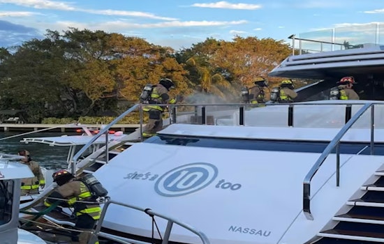 Fort Lauderdale Fire Crews Swiftly Extinguish Blaze on 100-Foot Yacht, No Injuries Reported