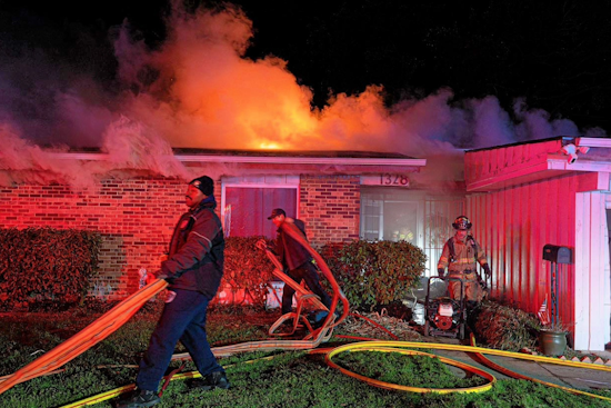 Fort Worth Fire Department Battles Blaze Amid Freezing Temperatures on Stafford Drive