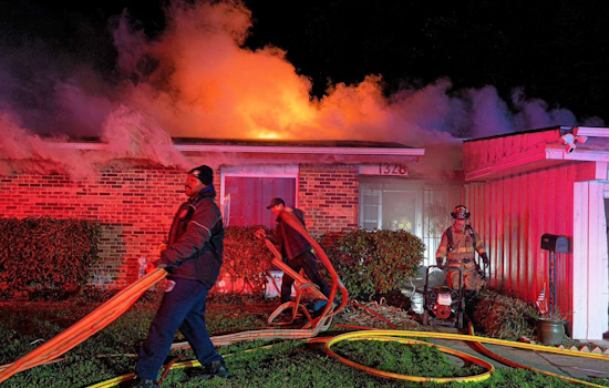 Fort Worth Fire Department Battles Blaze Amid Freezing Temperatures on Stafford Drive