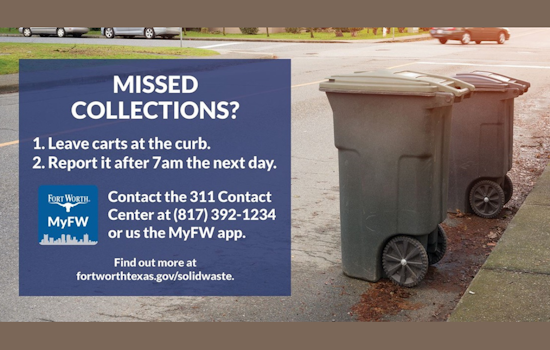 Fort Worth Pledges Commitment to Reliable Waste Collection, Advises on Correct Reporting Protocols for Missed Pickups