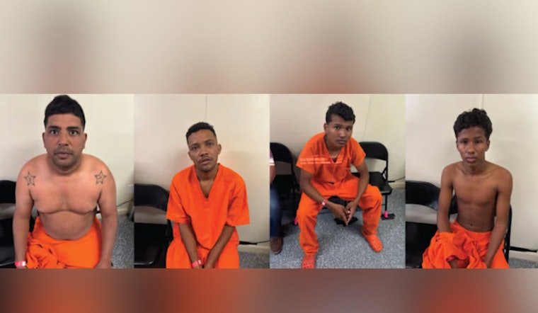Four Suspected Tren de Aragua Gang Members Arrested Near Texas Border