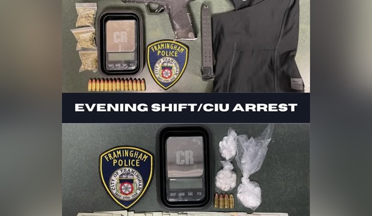 Framingham Man Arrested with Ghost Gun and Drugs, Held on $2 Million Bail