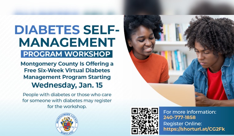 Free Virtual Diabetes Management Workshop Launched for Montgomery County Residents