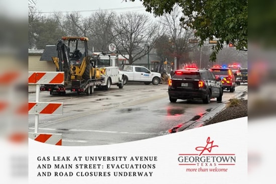 Georgetown Issues Immediate Evacuation Amidst Significant Gas Leak, Extensive Road Closures in Effect