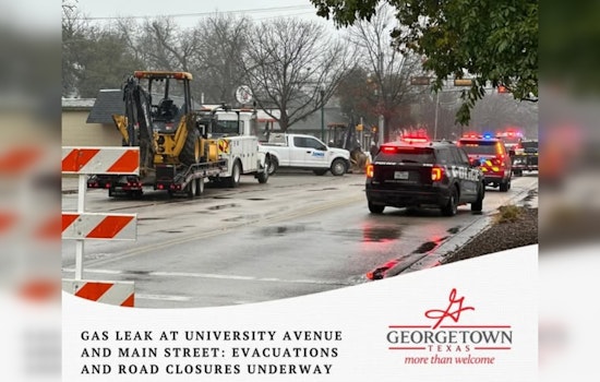 Georgetown Issues Immediate Evacuation Amidst Significant Gas Leak, Extensive Road Closures in Effect