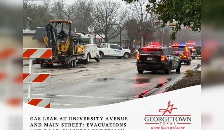 Georgetown Issues Immediate Evacuation Amidst Significant Gas Leak, Extensive Road Closures in Effect