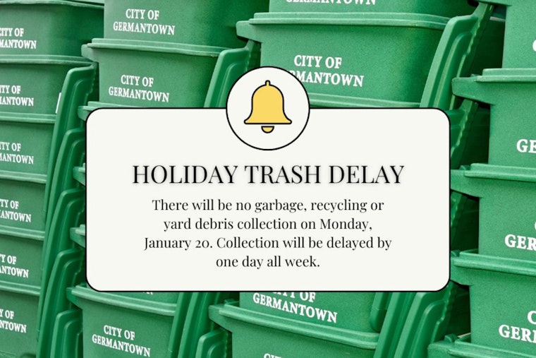 Germantown City Offices to Close in Observance of Martin Luther King Jr. Day, Waste Collection Adjusted