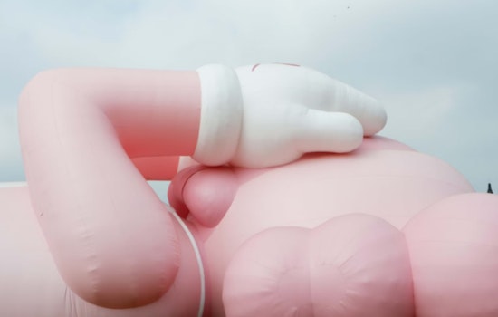 Giant Pink Inflatable Art Takes Over Downtown Boston in "Winteractive" Exhibit