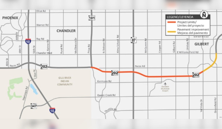 Gilbert Drivers Alert, Major Ramp Closures on Loop 202 Set to Disrupt Traffic for 60 Days
