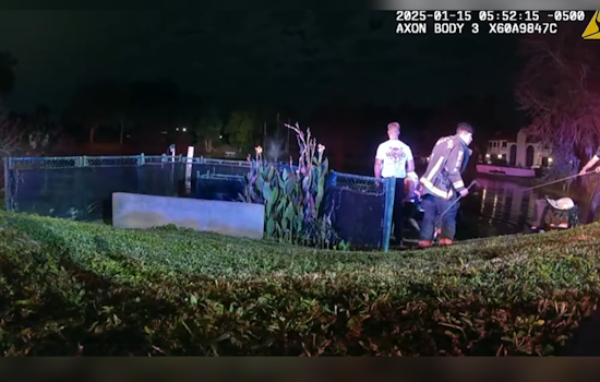 Good Samaritan and First Responders Heroically Rescue 80-Year-Old Man from Sinking Truck in Winter Park