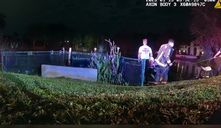 Good Samaritan and First Responders Heroically Rescue 80-Year-Old Man from Sinking Truck in Winter Park