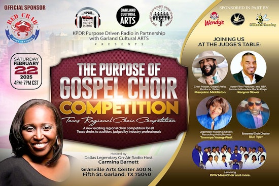 Gospel Choirs from Across Texas to Compete in Uplifting Showcase at Garland's Granville Arts Center