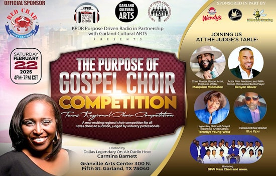 Gospel Choirs from Across Texas to Compete in Uplifting Showcase at Garland's Granville Arts Center