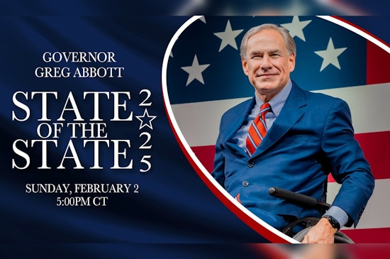 Governor Greg Abbott to Outline Legislative Priorities in 2025 State of the State Address