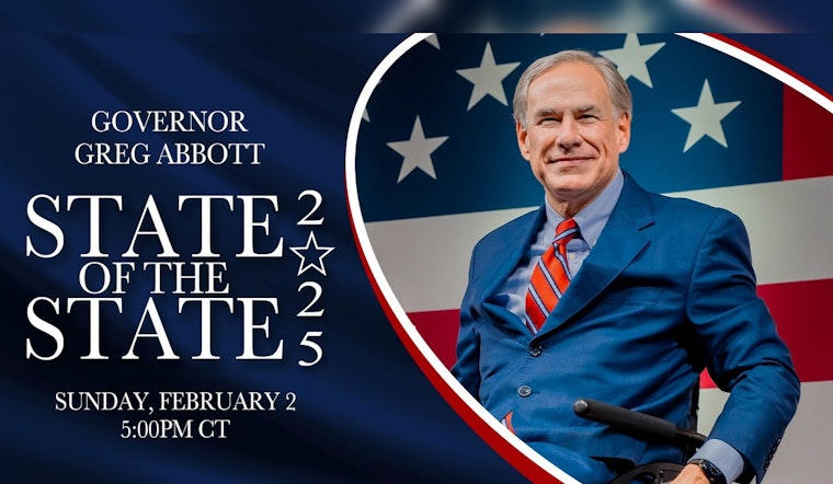 Governor Greg Abbott to Outline Legislative Priorities in 2025 State of the State Address