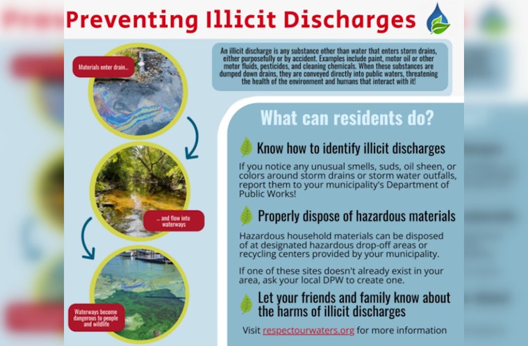 Greenfield Issues Civic Alert on Household Waste Impacting Waterways, Residents Urged to Prevent Illicit Discharges
