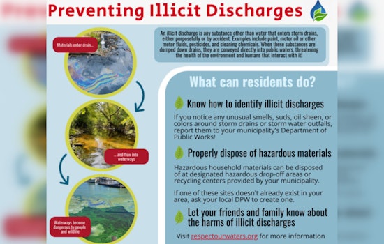 Greenfield Issues Civic Alert on Household Waste Impacting Waterways, Residents Urged to Prevent Illicit Discharges