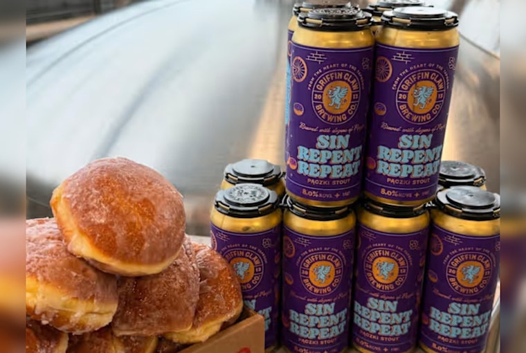 Griffin Claw Brewing Brews Up Polish-Inspired Paczki Stout and Vodka for Fat Tuesday