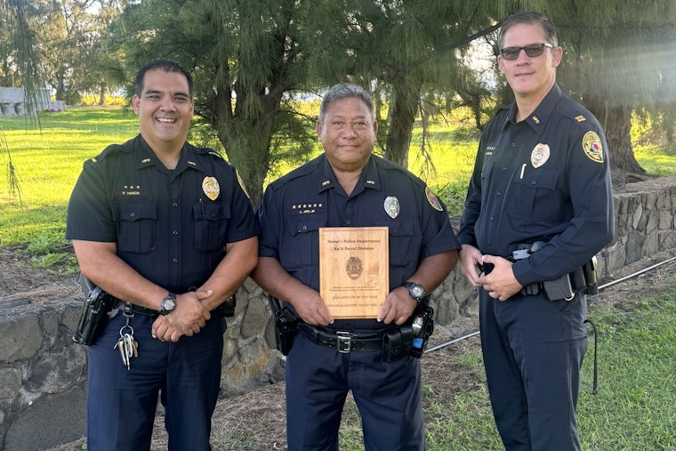 Hawai‘i Police Honor Ka‘ū District's Finest, Officer Augustine Akiu Jr. and Officer Jenna Kosinski-Santos Receive Top Annual Awards
