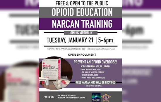 Hennepin County Sheriff's Office Offers Free Opioid Education & Narcan Training to Combat Overdose Crisis