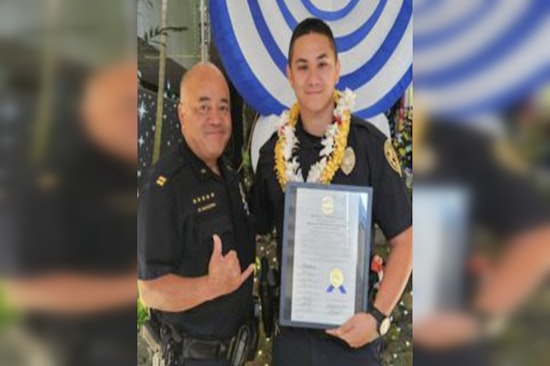 Hilo's Officer Kaleb Caves Honored with Haweo Award for Exceptional Recovery of Stolen Property