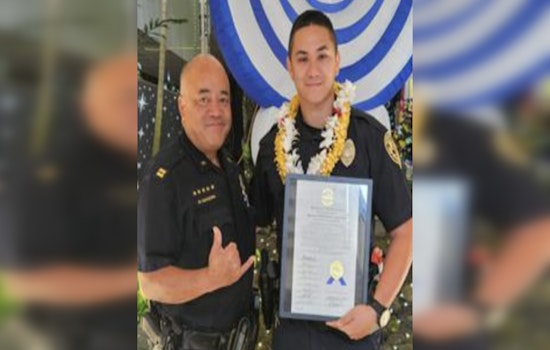Hilo's Officer Kaleb Caves Honored with Haweo Award for Exceptional Recovery of Stolen Property