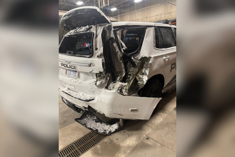 Holland Police Cruiser Struck During Winter Roadside Assistance on US-31, Reminder of Move Over Law Issued
