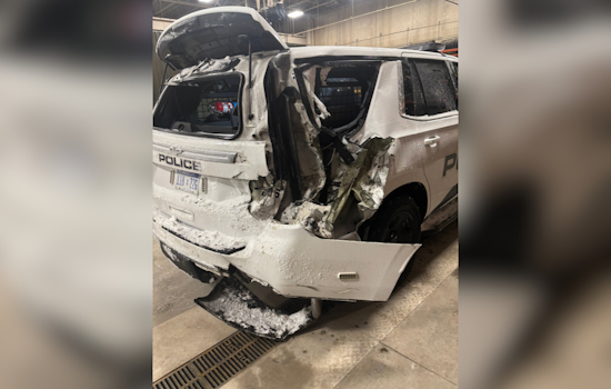 Holland Police Cruiser Struck During Winter Roadside Assistance on US-31, Reminder of Move Over Law Issued