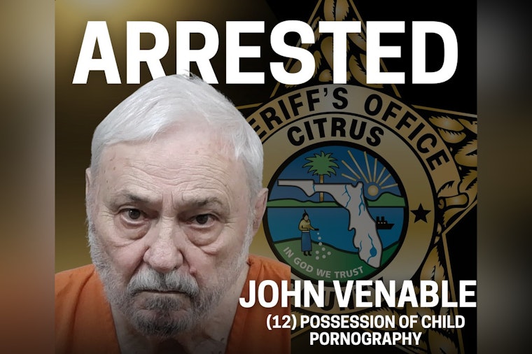 Homosassa Man, 81, Arrested for Child Pornography Possession Amid CCSO and FDLE Investigation