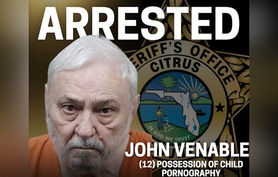 Homosassa Man, 81, Arrested for Child Pornography Possession Amid CCSO and FDLE Investigation