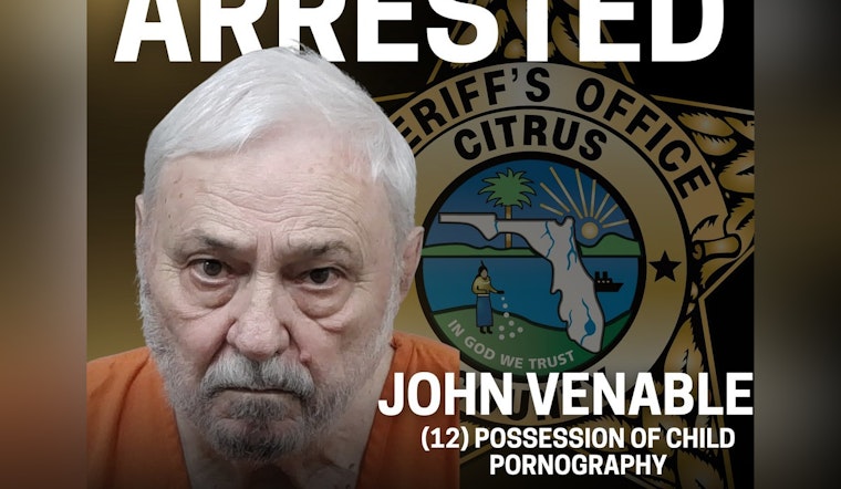 Homosassa Man, 81, Arrested for Child Pornography Possession Amid CCSO and FDLE Investigation