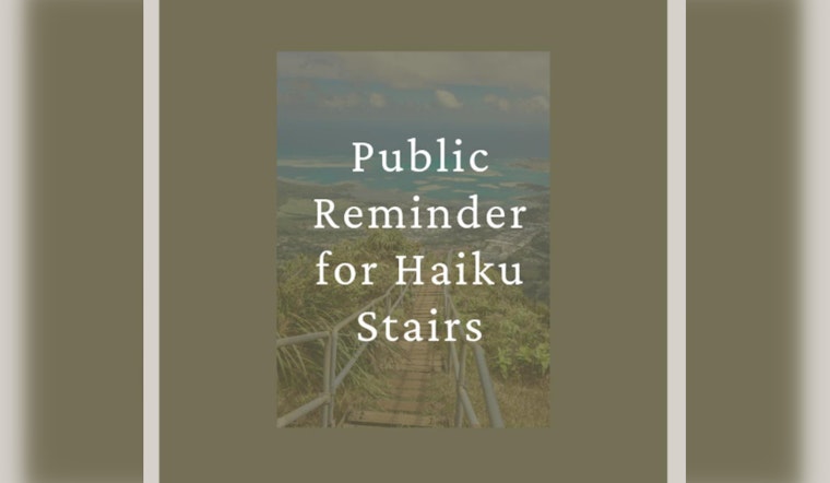 Honolulu Police Arrest Two for Trespassing and Theft at Notorious Haiku Stairs