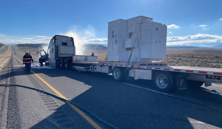 Interstate 15 Reopened after Fiery End to Police Chase Involving Erratic Semi Truck near Beaver, Utah