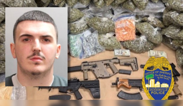 Jacksonville Burglary Call Leads to Arrest and Major Drug and Weapons Seizure