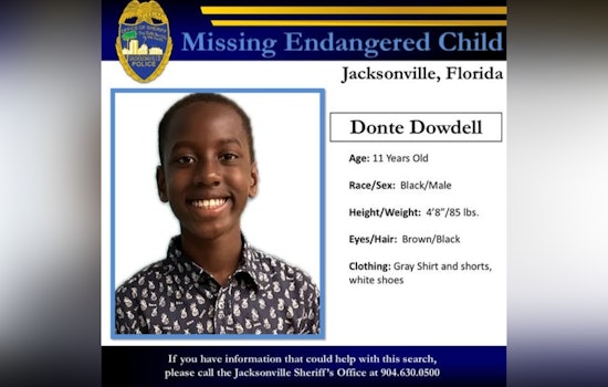 Jacksonville Community Relieved as Missing 11-Year-Old Donte Dowdell Found Safe