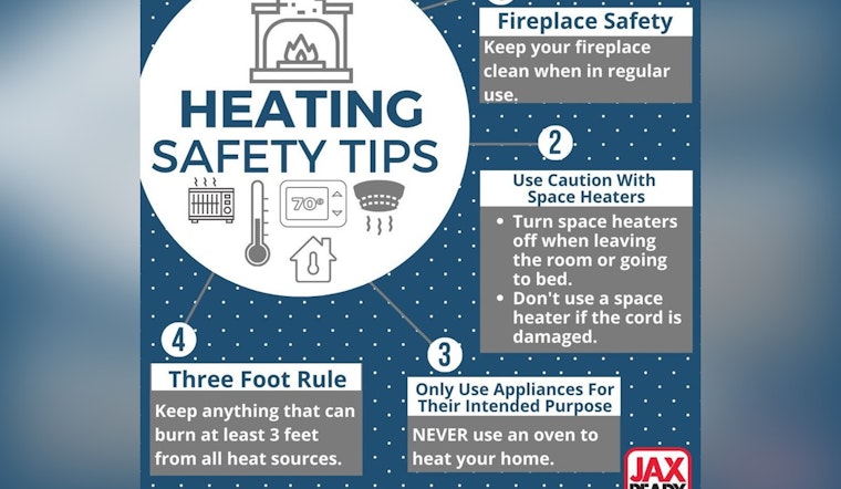 Jacksonville Issues Safety Tips to Prevent Fires Amid Cold Snap, Legends Center Opens as Warming Refuge