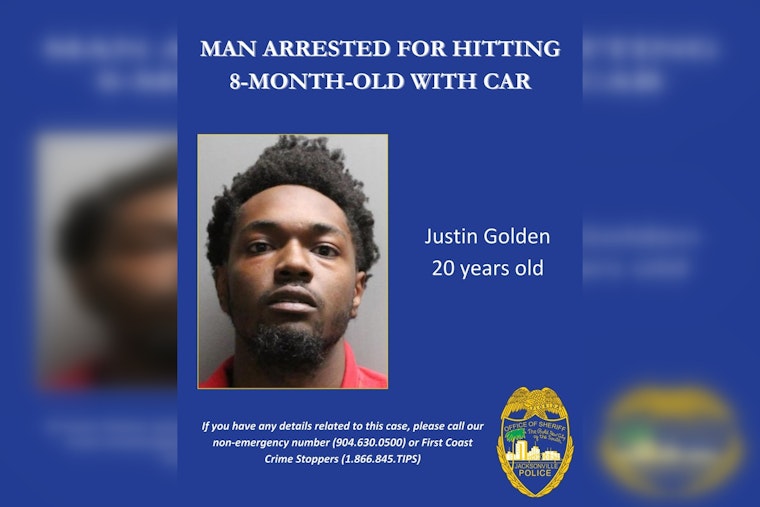 Jacksonville Man Charged with Aggravated Manslaughter and Vehicular Homicide in Death of 8-Month-Old Baby