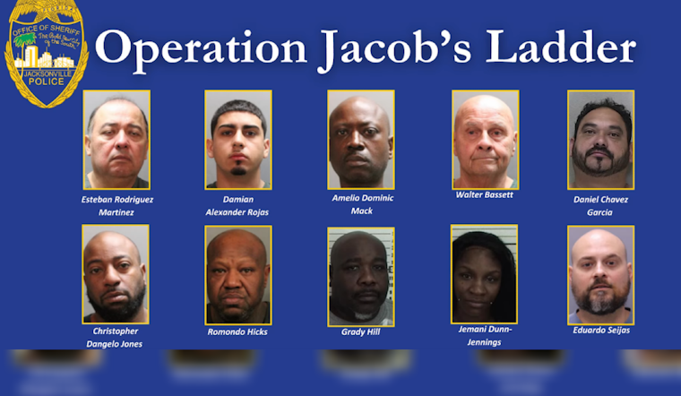 Jacksonville Sheriff's Office Cracks Down on Major Drug Ring, Seizes Fentanyl and Cocaine in Operation Jacob's Ladder
