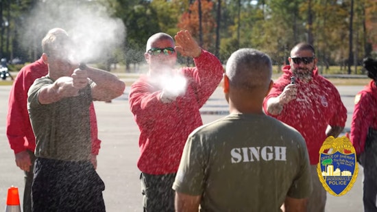 Jacksonville Sheriff's Office Recruits Endure Pepper Spray Training for Real-World Preparedness
