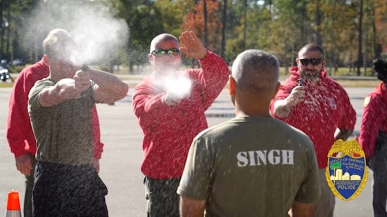 Jacksonville Sheriff's Office Recruits Endure Pepper Spray Training for Real-World Preparedness