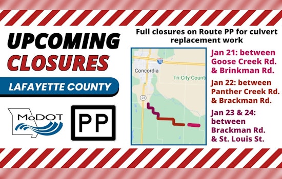 Kansas City Area Road Closures Announced by MoDOT from Jan 21-24 for Maintenance Work