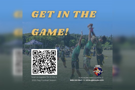 Kaua‘i's Young Athletes Prepare for 2025 K-PAL Flag Football Season, Coaches Volunteers Needed