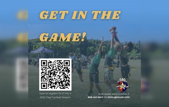 Kaua‘i's Young Athletes Prepare for 2025 K-PAL Flag Football Season, Coaches Volunteers Needed