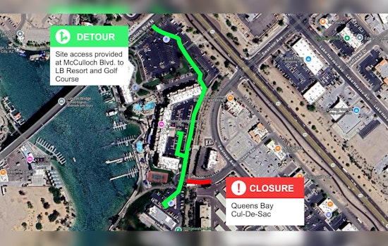 Lake Havasu City Announces Temporary Closure of Queen’s Bay Cul-de-sac for Construction