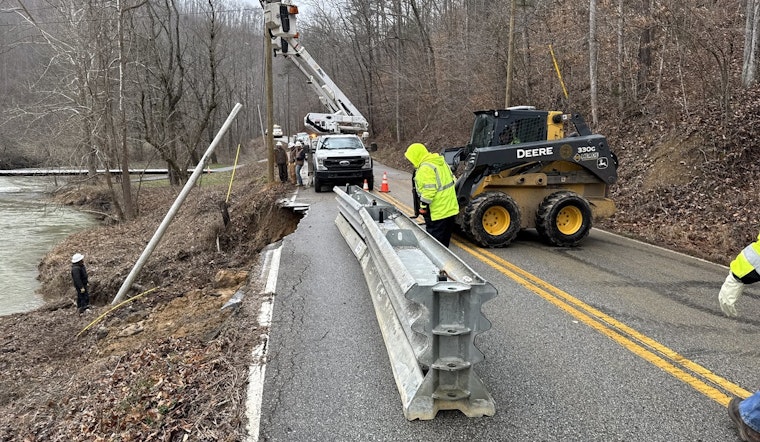 Lane Closure on TN's State Route 116 Following Roadway Collapse Near Anderson County Church