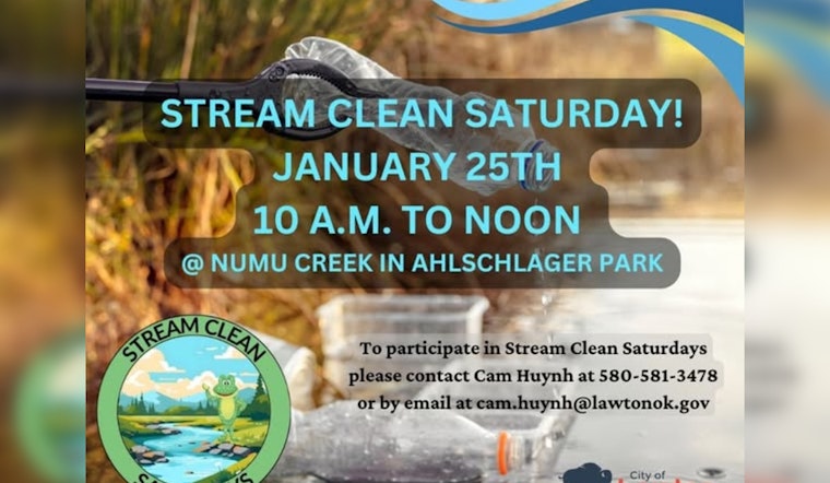 Lawton Community Unites for "Stream Clean Saturday" at Ahlschlager Park to Enhance Local Environment