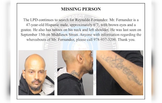 Lowell Police Intensify Search for Missing Man, Reynaldo Fernandez, Requesting Public Assistance