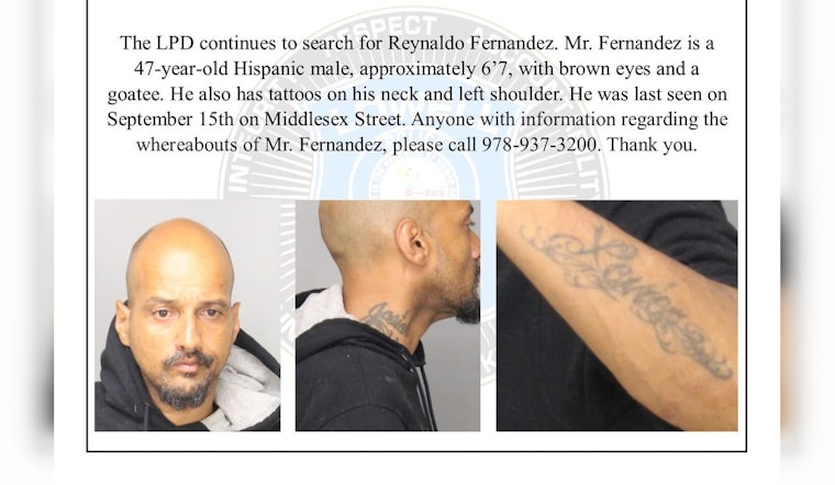 Lowell Police Intensify Search for Missing Man, Reynaldo Fernandez, Requesting Public Assistance