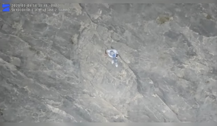 LVMPD's Drone Unit Shines in Mountain Rescue Operation on Lone Mountain, Las Vegas
